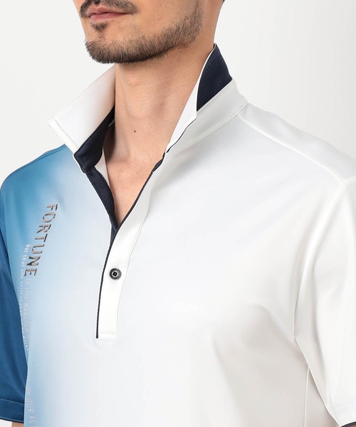 NICOLE CLUB FOR MEN（ニコルクラブフォーメン）の「ムラ柄アラカルトスキッパーポロシャツ（ポロシャツ・メンズ・グレー系/オフホワイト/ブルー系/ネイビー・XX-LARGE/X-LARGE/LARGE/MEDIUM）」の21枚目の写真