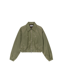 TUOMIO（トゥオミオ）の「RUFFLE BOMBER JACKET [KHAKI]（MA-1）」