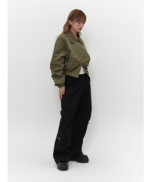 TUOMIO（トゥオミオ）の「RUFFLE BOMBER JACKET [KHAKI]（ブルゾン・レディース・その他・1/2）」の6枚目の写真