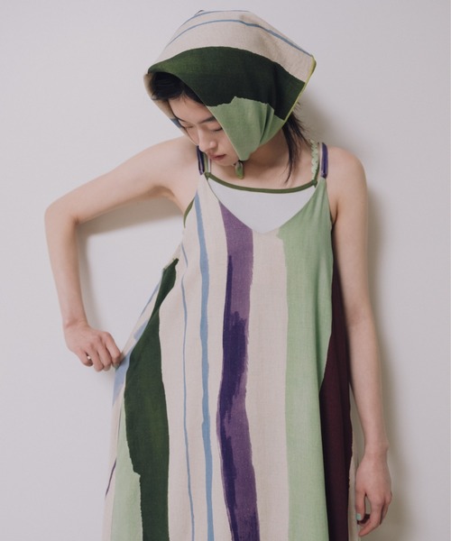 知性のストライプキャミワンピース（ワンピース）｜PAMM（パム）の