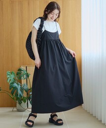 【セットアイテム】サッカーキャミワンピ フレンチスリーブTセット