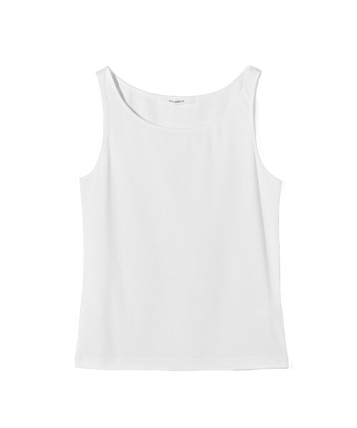 MIDIUMISOLID(ミディウミソリッド)の「MIDIUMISOLID for Ladies フィットリブタンクトップ(Tシャツ/カットソー・レディース・オフホワイト/ライトグレー/ブラック・FREE)」の14枚目の写真