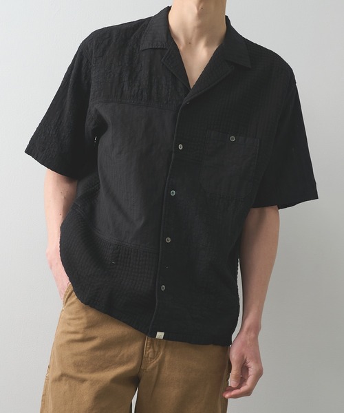 [FAF] EX.Patch Work S/S Shirt — рубашка с пэч‑ворком