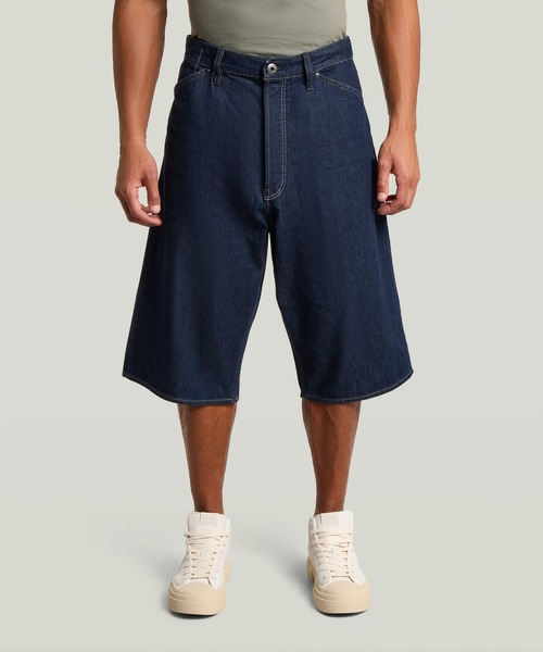 G-STAR(ジースター)の「Bam Short/ワイドルーズデニムショートパンツ/ジョーツ(その他パンツ・メンズ・ダークインディゴブルー・34inch/28inch/32inch/30inch/36inch)」の1枚目の写真