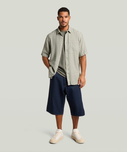 G-STAR(ジースター)の「Bam Short/ワイドルーズデニムショートパンツ/ジョーツ(その他パンツ・メンズ・ダークインディゴブルー・34inch/28inch/32inch/30inch/36inch)」の4枚目の写真