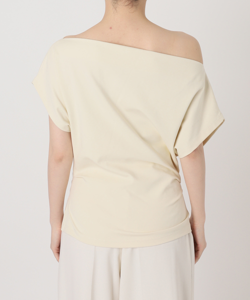 CLOSED(クローズド)の「《NOBLE別注カラー》CLOSED/クローズド Off Shoulder top(Tシャツ/カットソー・レディース・アイボリー/ブラウン・SMALL)」の22枚目の写真