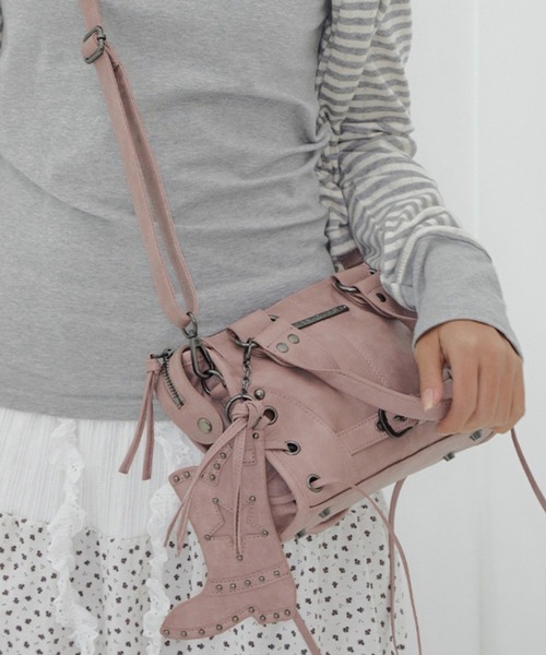 FANCY CLUB】BELTED WASHING COATING MINI BAG / 【ファンシークラブ