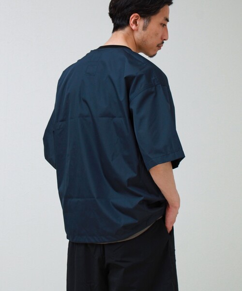 TAION(タイオン)の「【TAION / タイオン】ノンダウン ミリタリー ハーフスリーブカットソー(Tシャツ/カットソー・メンズ・ネイビー/ブラック・M/L/XL)」の6枚目の写真