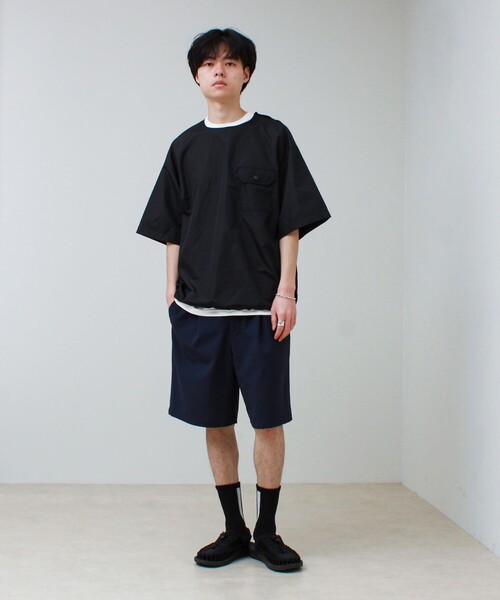 TAION(タイオン)の「【TAION / タイオン】ノンダウン ミリタリー ハーフスリーブカットソー(Tシャツ/カットソー・メンズ・ネイビー/ブラック・M/L/XL)」の13枚目の写真