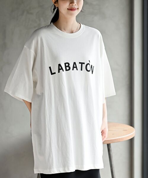rps(アールピーエス)の「オーバーサイズロゴTシャツ(Tシャツ/カットソー・レディース・ブラック/オフホワイト/チャコールグレー・フリー)」の12枚目の写真