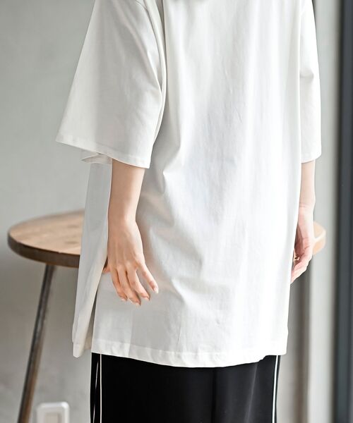 rps(アールピーエス)の「オーバーサイズロゴTシャツ(Tシャツ/カットソー・レディース・ブラック/オフホワイト/チャコールグレー・フリー)」の14枚目の写真