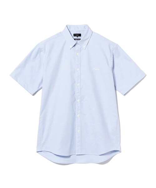 BEAMS（ビームス）の「オックスフォード ワンポイント ミニボタンダウンシャツ【ベーシックフィット】（シャツ/ブラウス・メンズ・ホワイト/その他/サックスブルー・S/M/L/XL）」の2枚目の写真