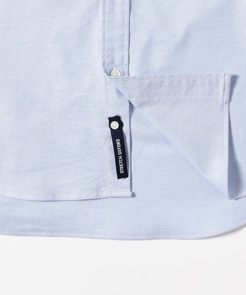BEAMS（ビームス）の「オックスフォード ワンポイント ミニボタンダウンシャツ【ベーシックフィット】（シャツ/ブラウス・メンズ・ホワイト/その他/サックスブルー・S/M/L/XL）」の6枚目の写真