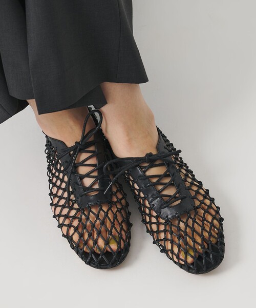 MOHI(モヒ)の「【別注】<MOHI...>WEAVE LACEUP シューズ(サンダル・レディース・ブラック/ライトブルー・36/38/37/39)」の1枚目の写真