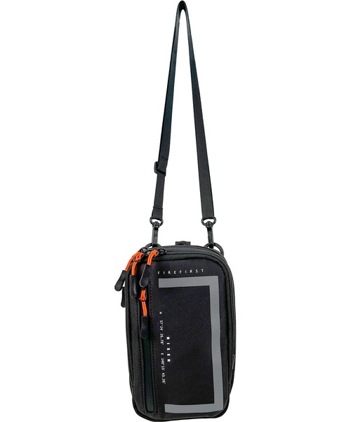 FIRE FIRST（ファイヤーファースト）の「[FIRE FIRST]ファイヤーファースト/多機能2WAY ミニショルダー/スマホポーチ/縦型（ショルダーバッグ・メンズ・ダークグレー/アイボリー/ブラック・FREE）」の22枚目の写真