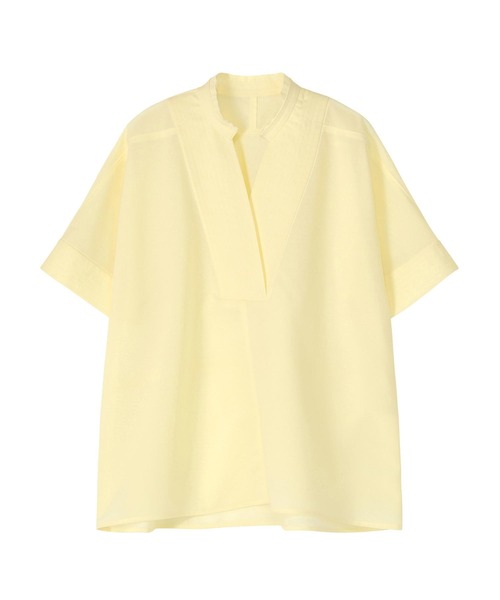 ZUCCa(ズッカ)の「TRANSLUCENT JERSEY / カットソートップス / P(その他トップス・レディース・ダークグレー/オフホワイト/イエロー・M size)」の3枚目の写真