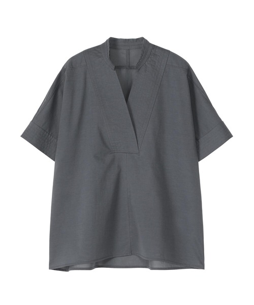 ZUCCa(ズッカ)の「TRANSLUCENT JERSEY / カットソートップス / P(その他トップス・レディース・ダークグレー/オフホワイト/イエロー・M size)」の1枚目の写真