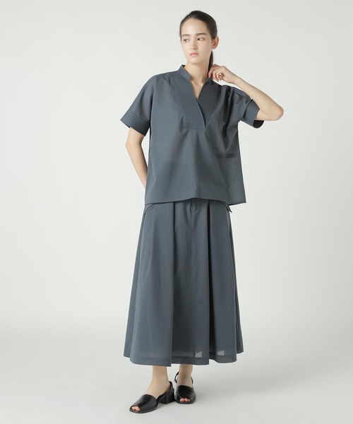 ZUCCa(ズッカ)の「TRANSLUCENT JERSEY / カットソートップス / P(その他トップス・レディース・ダークグレー/オフホワイト/イエロー・M size)」の10枚目の写真