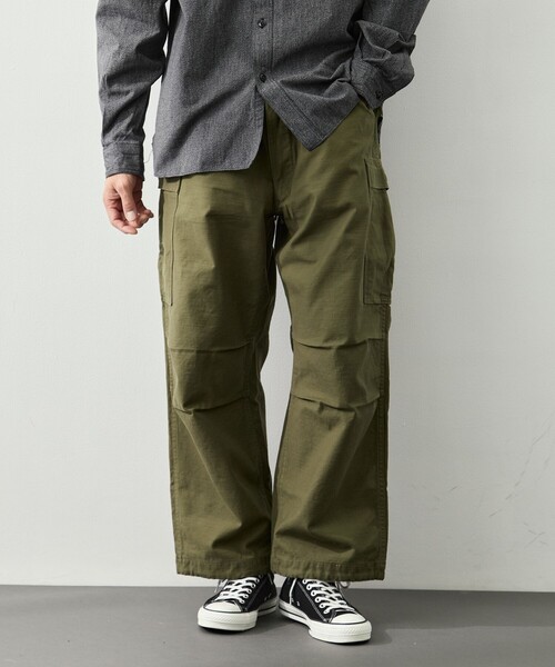 Buzz Rickson's（バズリクソンズ）の「【BUZZ RICKSON’S/バズリクソンズ】TROUSERS SHELL FIELD M-51 SHORT LENGTH（カーゴパンツ・メンズ・オリーブ・M/L/XL/0）」の2枚目の写真
