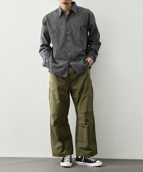 Buzz Rickson's（バズリクソンズ）の「【BUZZ RICKSON’S/バズリクソンズ】TROUSERS SHELL FIELD M-51 SHORT LENGTH（カーゴパンツ・メンズ・オリーブ・M/L/XL/0）」の6枚目の写真