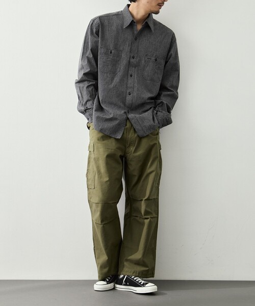 Buzz Rickson's（バズリクソンズ）の「【BUZZ RICKSON’S/バズリクソンズ】TROUSERS SHELL FIELD M-51 SHORT LENGTH（カーゴパンツ・メンズ・オリーブ・M/L/XL/0）」の7枚目の写真
