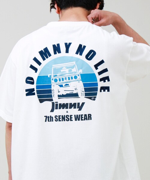 GLOSTER（グロスター）の「【別注/新型デザイン】サンライズジムニーTシャツ（Tシャツ/カットソー・メンズ・ブラック/オフホワイト・L/M）」の2枚目の写真