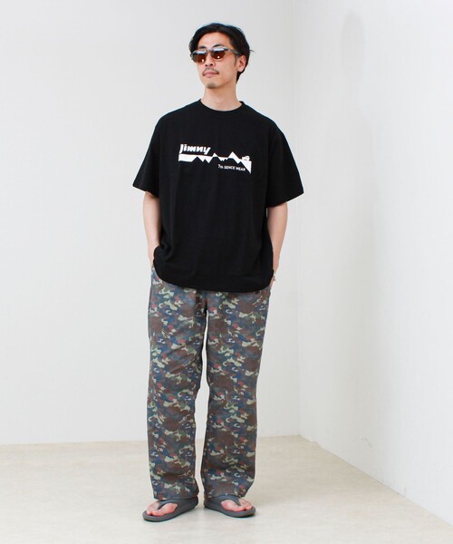 GLOSTER（グロスター）の「【別注/新型デザイン】サンライズジムニーTシャツ（Tシャツ/カットソー・メンズ・ブラック/オフホワイト・L/M）」の3枚目の写真