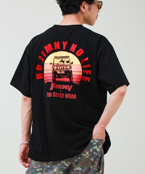 GLOSTER（グロスター）の「【別注/新型デザイン】サンライズジムニーTシャツ（Tシャツ/カットソー・メンズ・ブラック/オフホワイト・L/M）」の10枚目の写真
