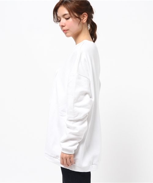 OUTLET（アウトレット）の「【IKUMI】□POCKETPULLOVER（Tシャツ/カットソー・レディース・ブラック/ホワイト・FREE）」の4枚目の写真