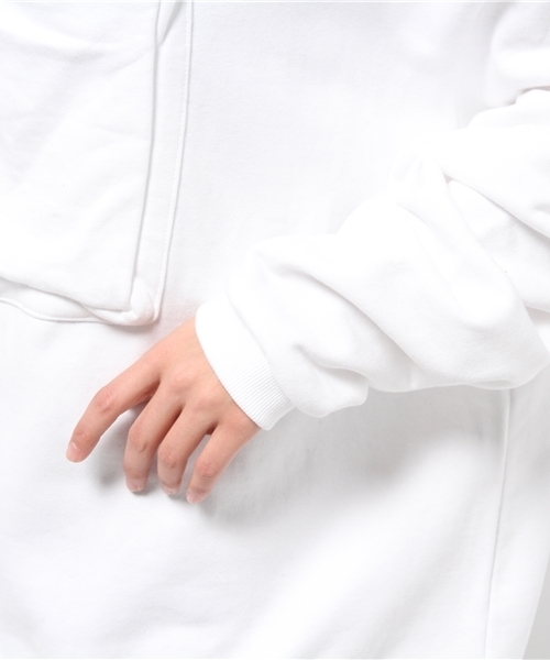 OUTLET（アウトレット）の「【IKUMI】□POCKETPULLOVER（Tシャツ/カットソー・レディース・ブラック/ホワイト・FREE）」の7枚目の写真