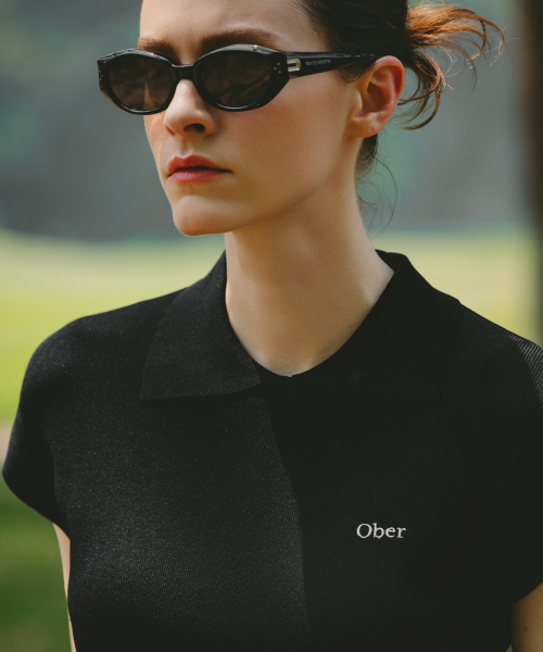 OBER GOLF（オーベルゴルフ）の「クールカラーキャップニット（ブラック）（ニット/セーター・レディース・ブラック・SMALL/MEDIUM）」の2枚目の写真