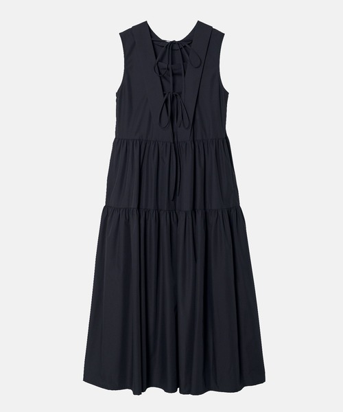 LE CIEL BLEU(ルシェルブルー)の「スリーブレスドレスw/ボウディテール / Sleeveless Dress w/Bow Detail(ワンピース・レディース・カーキ/ブルー/ブラック・36/38)」の14枚目の写真