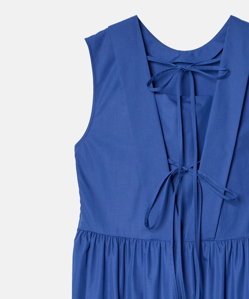 LE CIEL BLEU(ルシェルブルー)の「スリーブレスドレスw/ボウディテール / Sleeveless Dress w/Bow Detail(ワンピース・レディース・カーキ/ブルー/ブラック・36/38)」の21枚目の写真