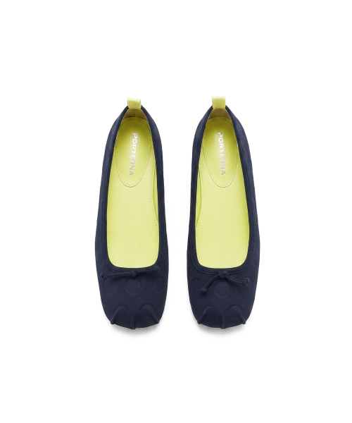 PORTERNA(ポルテナ)の「DOT SQUARE FLATS - NAVY(バレエシューズ・レディース・その他・23cm/24cm/25cm)」の8枚目の写真