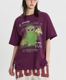 HOODHOOD（フッドフッド）の「【UNISEX】HOODHOOD／Spray Alien Tシャツ（Tシャツ/カットソー）」