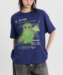 HOODHOOD（フッドフッド）の「【UNISEX】HOODHOOD／Spray Alien Tシャツ（Tシャツ/カットソー）」