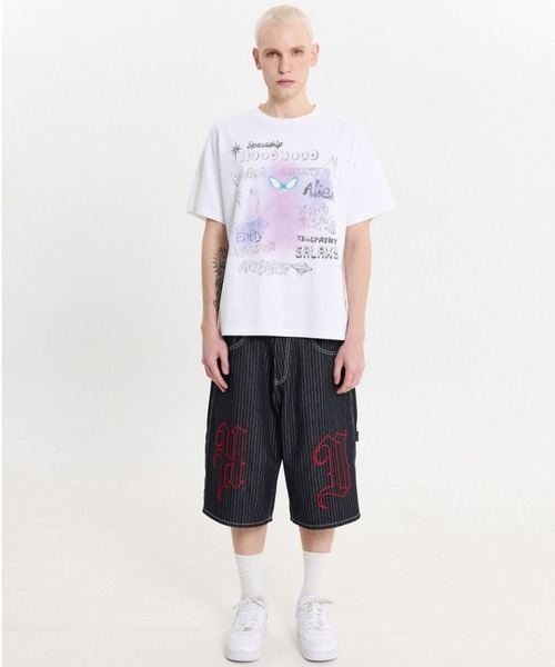 HOODHOOD(フッドフッド)の「【UNISEX】HOODHOOD/Spray Alien Tシャツ(Tシャツ/カットソー・レディース・ホワイト/ネイビー/パープル・MEDIUM)」の17枚目の写真