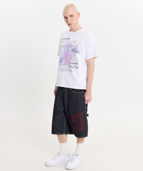 HOODHOOD(フッドフッド)の「【UNISEX】HOODHOOD/Spray Alien Tシャツ(Tシャツ/カットソー・レディース・ホワイト/ネイビー/パープル・MEDIUM)」の18枚目の写真