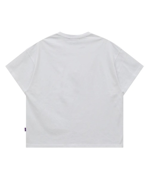 HOODHOOD(フッドフッド)の「【UNISEX】HOODHOOD/Spray Alien Tシャツ(Tシャツ/カットソー・レディース・ホワイト/ネイビー/パープル・MEDIUM)」の4枚目の写真