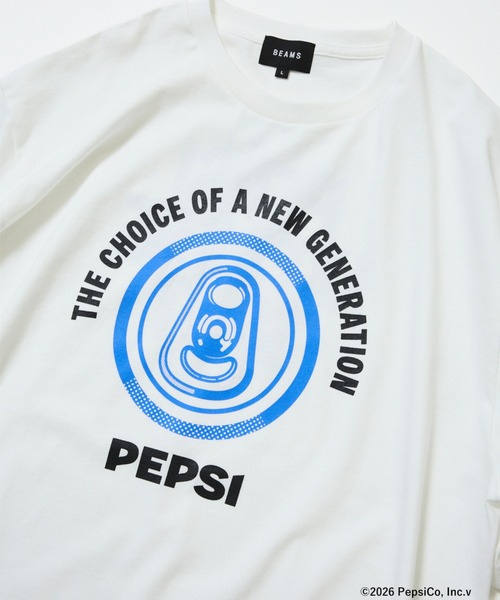 PEPSI(ペプシ)の「PEPSI / Print T-shirt①(Tシャツ/カットソー・メンズ・ホワイト・L/M/S/XL)」の1枚目の写真