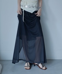 VACANCY | ムーンドット柄シアーレイヤードスカート(スカート)