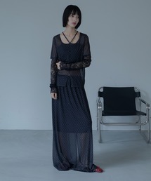 VACANCY（ヴァカンシー）の「ムーンドット柄シアーレイヤードスカート（スカート）」