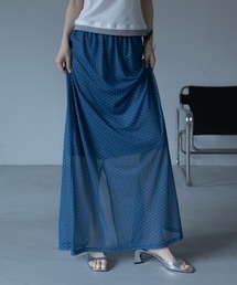 VACANCY（ヴァカンシー）の「ムーンドット柄シアーレイヤードスカート（スカート）」