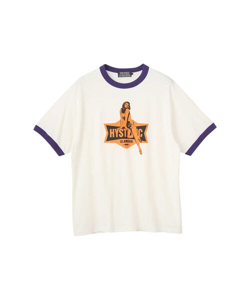 HYSTERIC GLAMOUR(ヒステリックグラマー)の「ELECTRIC LADY Tシャツ(Tシャツ/カットソー・メンズ・ブルー/トップグレー/ホワイト・SMALL/LARGE/MEDIUM/X-LARGE)」の1枚目の写真