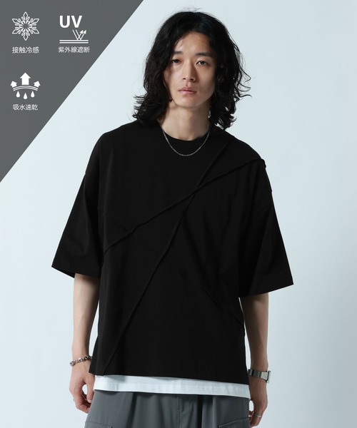 SIDE ZIP DESIGN T‑SHIRT / футболка с боковой молнией (охлаждающий/влагоотводящий эффект)