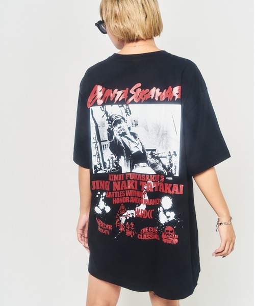 ハードコアチョコレート(ハードコアチョコレート)の「仁義なき戦い(BATTLES WITHOUT HONOR AND HUMANITY)-復刻版-(Tシャツ/カットソー・メンズ・ブラック・LARGE/X-LARGE/XX-LARGE)」の6枚目の写真