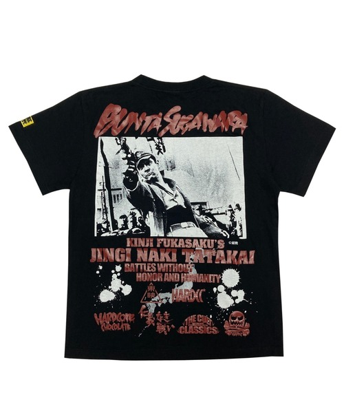 ハードコアチョコレート(ハードコアチョコレート)の「仁義なき戦い(BATTLES WITHOUT HONOR AND HUMANITY)-復刻版-(Tシャツ/カットソー・メンズ・ブラック・LARGE/X-LARGE/XX-LARGE)」の2枚目の写真