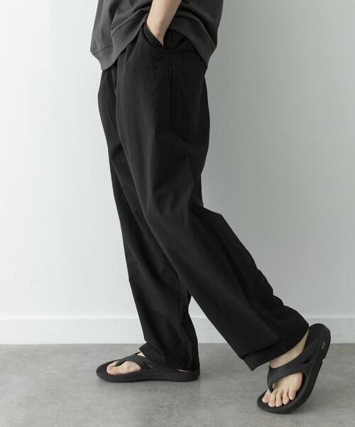 URBAN RESEARCH Sonny Label(アーバンリサーチサニーレーベル)の「リネン混ワイドイージーパンツ(その他パンツ・メンズ・ベージュ/ブラック・SMALL/MEDIUM/LARGE)」の4枚目の写真