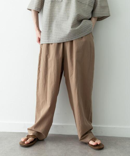 URBAN RESEARCH Sonny Label(アーバンリサーチサニーレーベル)の「リネン混ワイドイージーパンツ(その他パンツ・メンズ・ベージュ/ブラック・SMALL/MEDIUM/LARGE)」の9枚目の写真