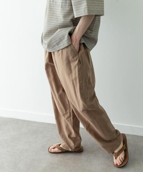 URBAN RESEARCH Sonny Label(アーバンリサーチサニーレーベル)の「リネン混ワイドイージーパンツ(その他パンツ・メンズ・ベージュ/ブラック・SMALL/MEDIUM/LARGE)」の10枚目の写真